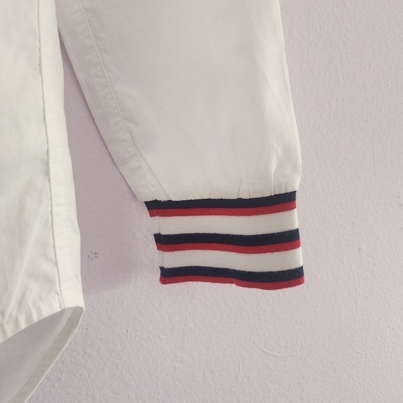Equipment The Femme Button Down Shirt Stripe Cuffs  White Size XS - Picture 6 of 13